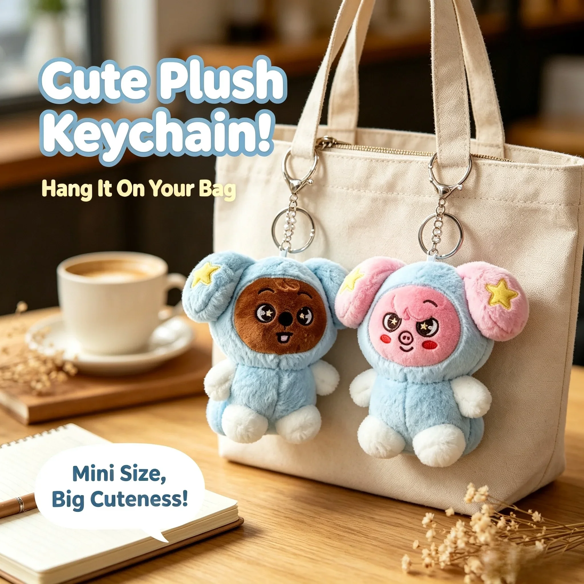 2026 Korean New cartoon Plush doll, Cute Horn Gift Pendant Keychain, Classic Series Collector's Edition
