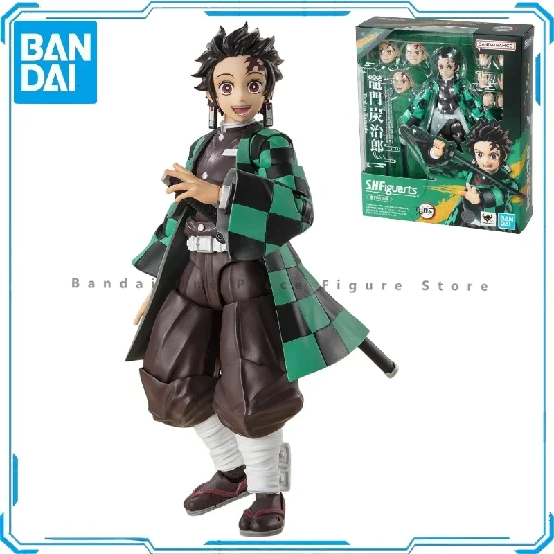 In Voorraad Originele Bandai S.H.Figuarts Demon Slayer Kamado Tanjirou Actiefiguren Speelgoed Geschenken Model Echt Collector Anime Hobby