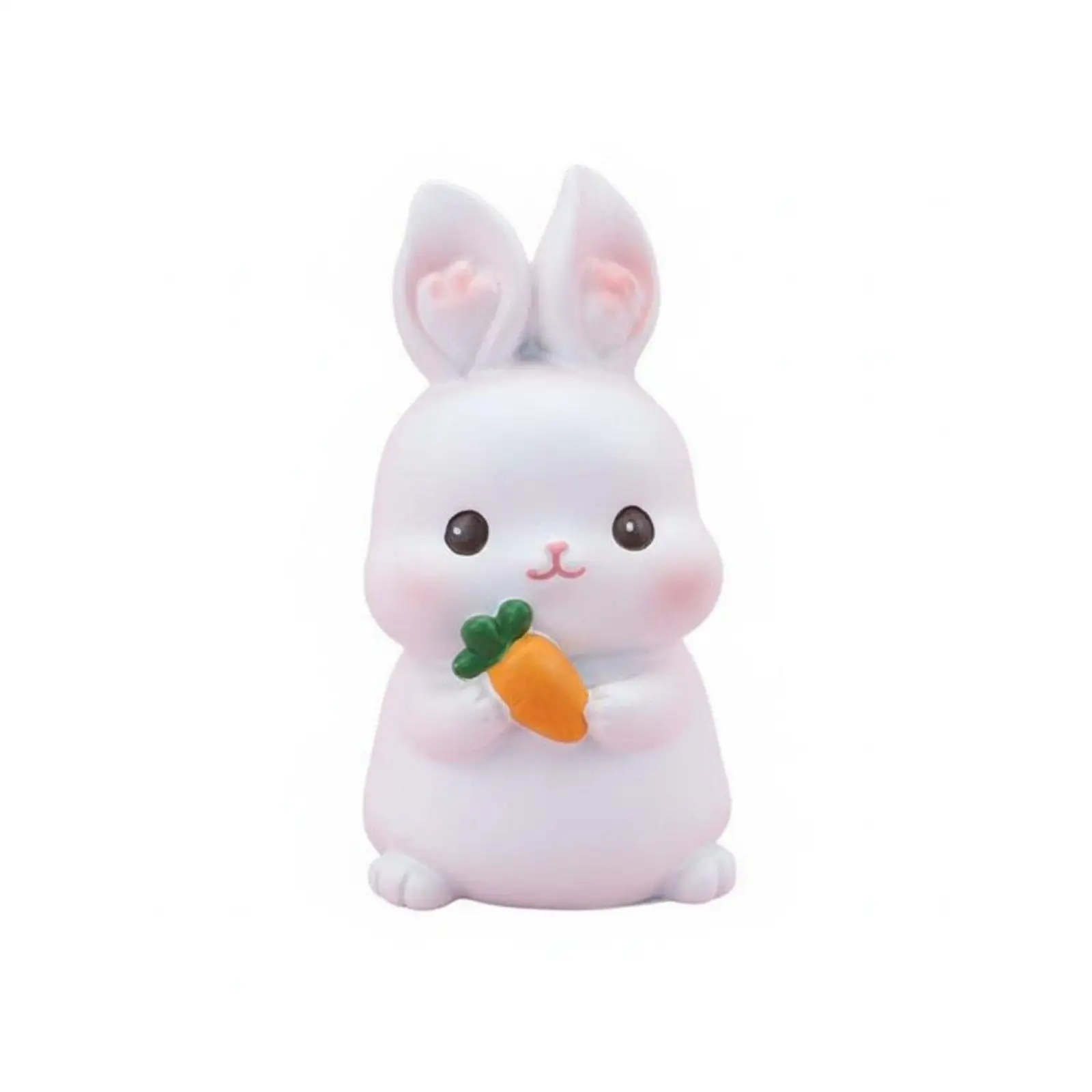 Hare Figurine Playful Poses Cute Hare Figurine Fine Detailing Bunny Statue for Kids, Car Dashboard, Cake Topper, Office Desk