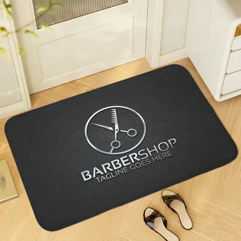 

Barber Shop Carpet Entrance of House Living Room Kitchen Bedroom Rug Hallway Bathroom Foot Mat Anti Slip Custom Doormat