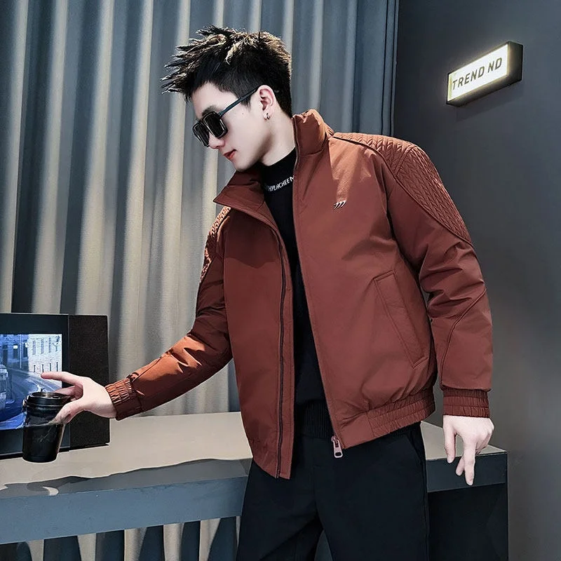 

Мужская хлопковая куртка малого размера (S, XS) для молодежи, с узором «пшеничный колос», теплая, из хлопка.