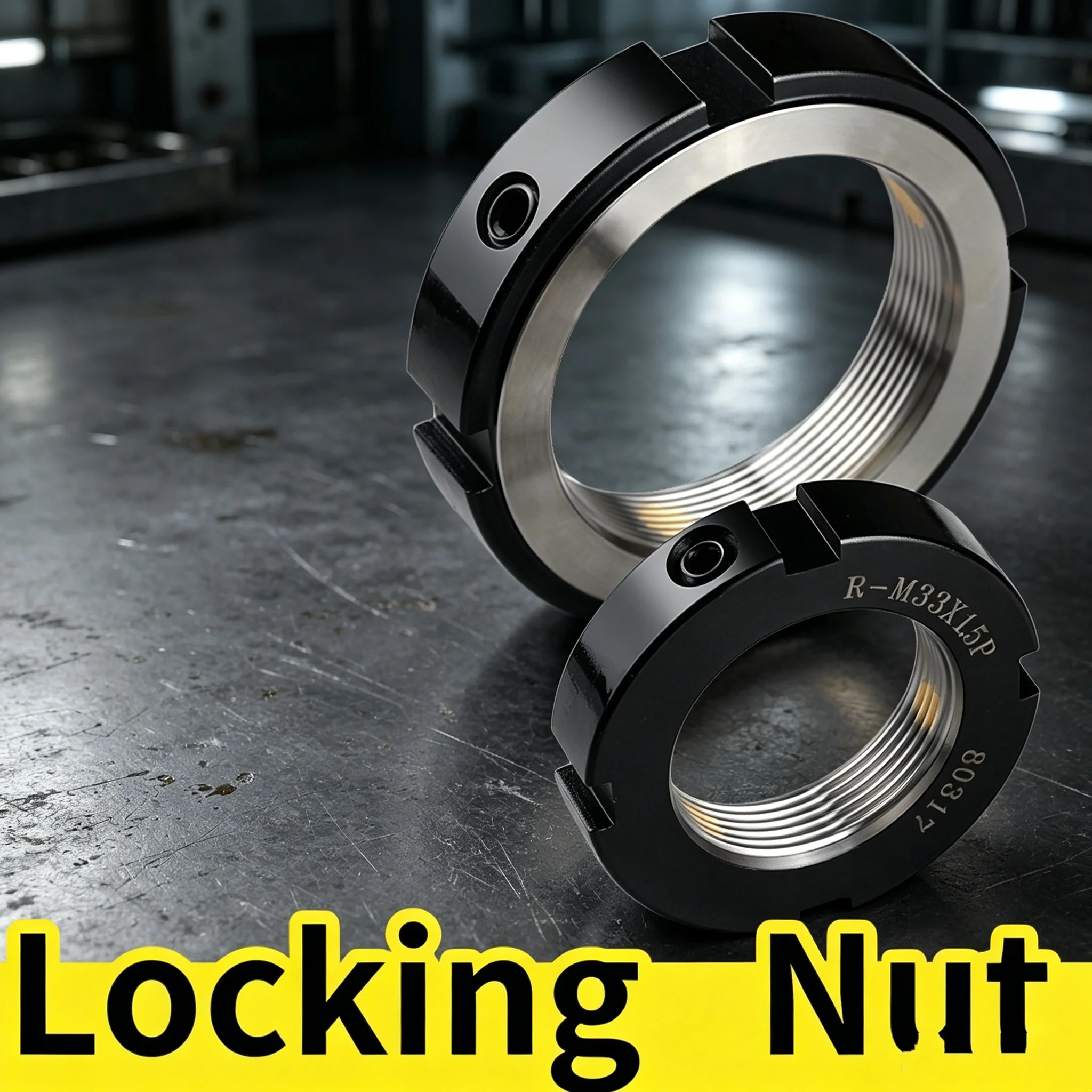 Ivanson thread size 35-50mm R-type precision locking nut radial nut spindle machine tool anti retreat screw rod lead screw
