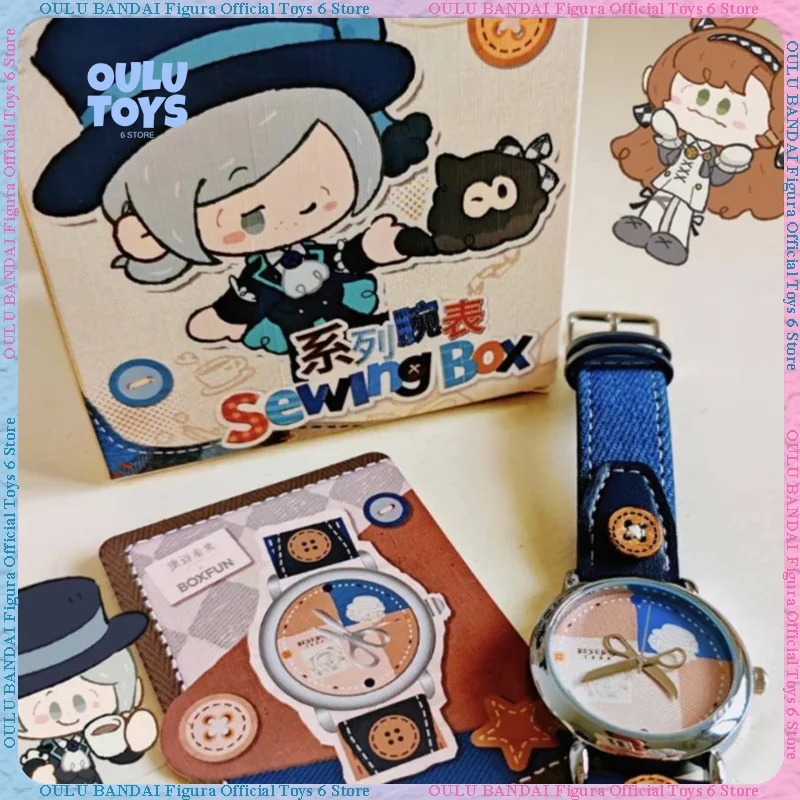 Original Reverse: 1999 Stitch in Time Series Mystery Watch Box, Kawaii Anime Character Wristwatch, Trendy Desk Toy，Collectible