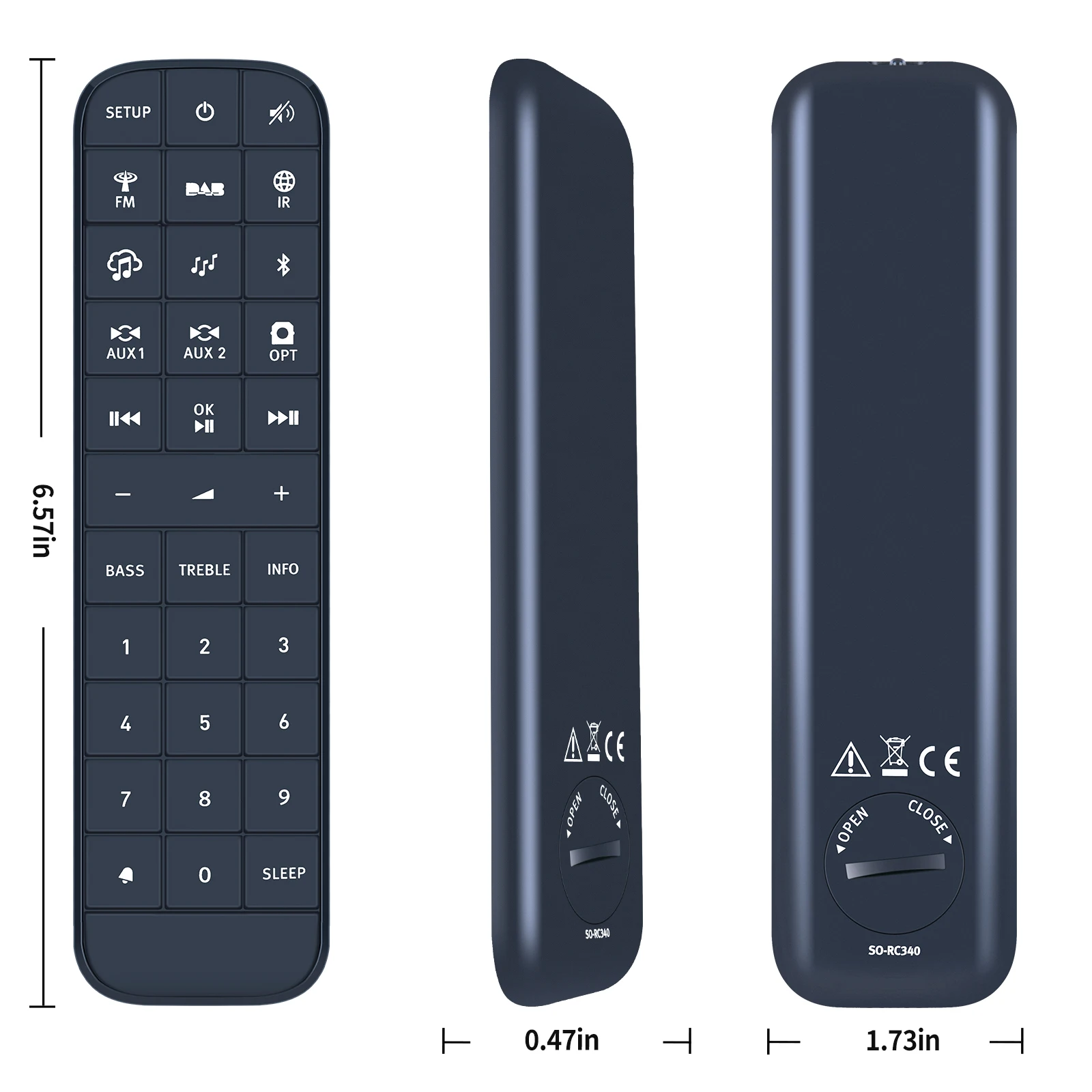 

Новый пульт дистанционного управления RC340 RC331 SO-RC340 для компактной системы Sonoro Prestige