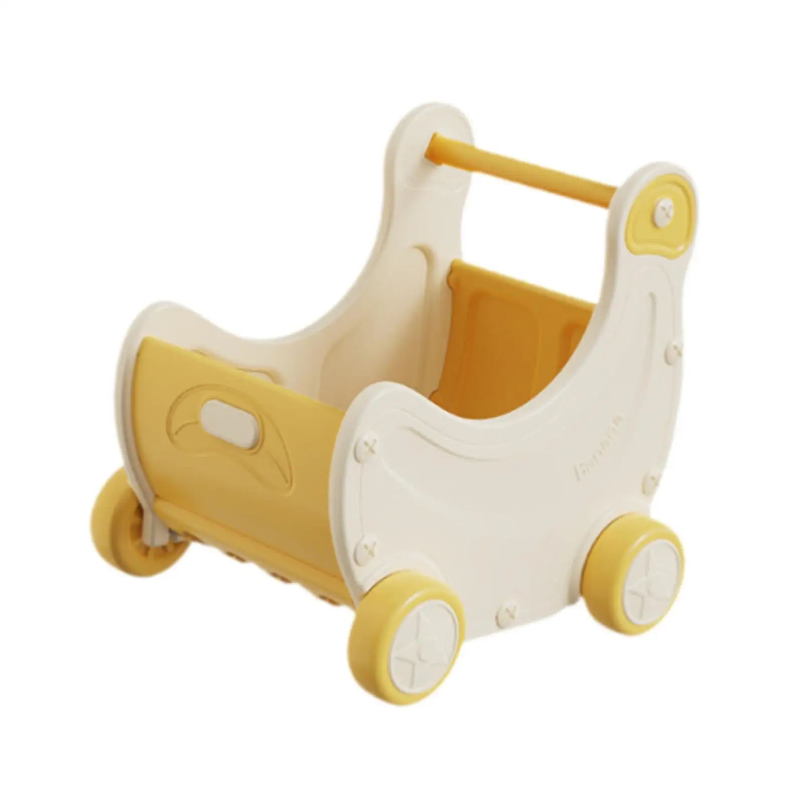 Kinder-Einkaufswagen-Spielzeug, Einkaufswagen-Spielzeug, vorgebenes Essenszubehör, Rollenspiel-Supermarkt-Trolley, Baby-Trolley