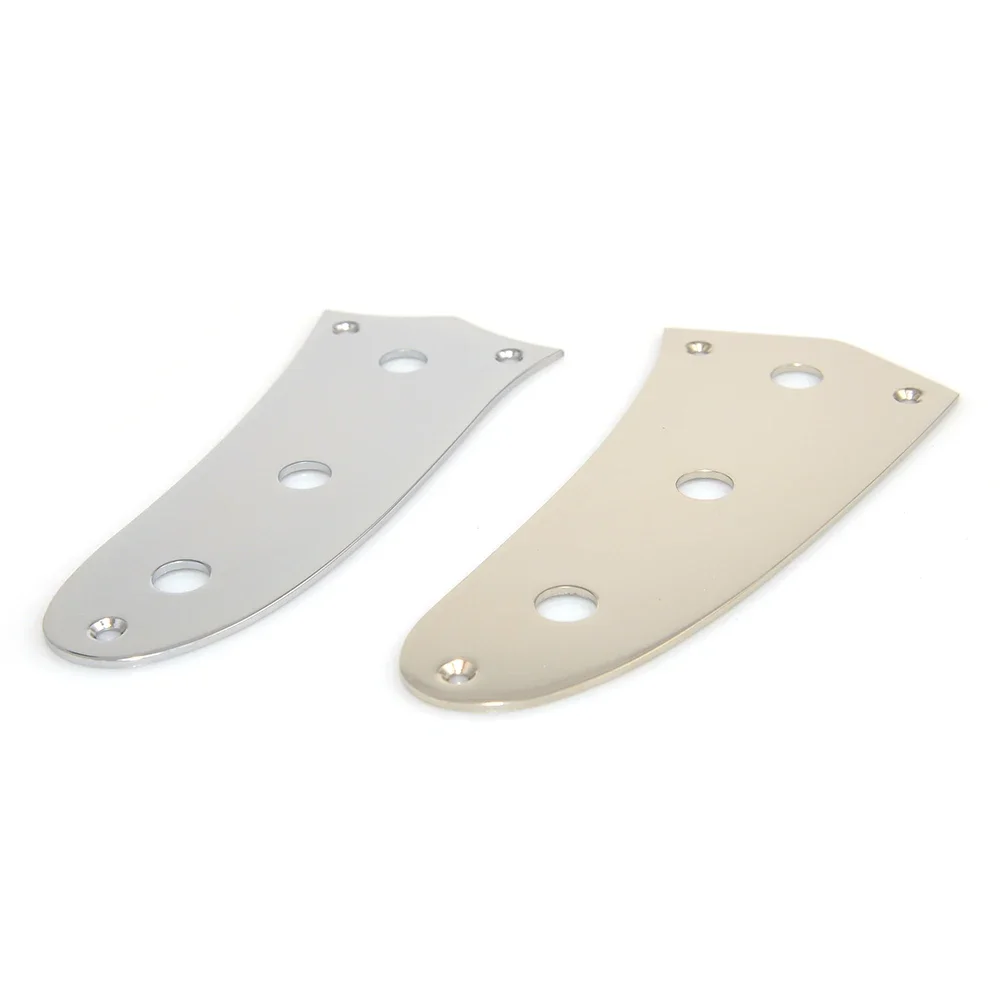 Mustan  Jagua Maraudr Electric Guitar bass Control Plate Chrome Nickel Color