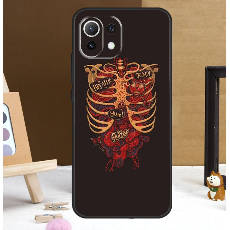 Medical Human Anatomy Case For POCO X6 Pro M6 X3 X4 X5 F3 F5 M5s Xiaomi 13 14 Ultra 12 Lite 11T 12T 13T Pro Cover