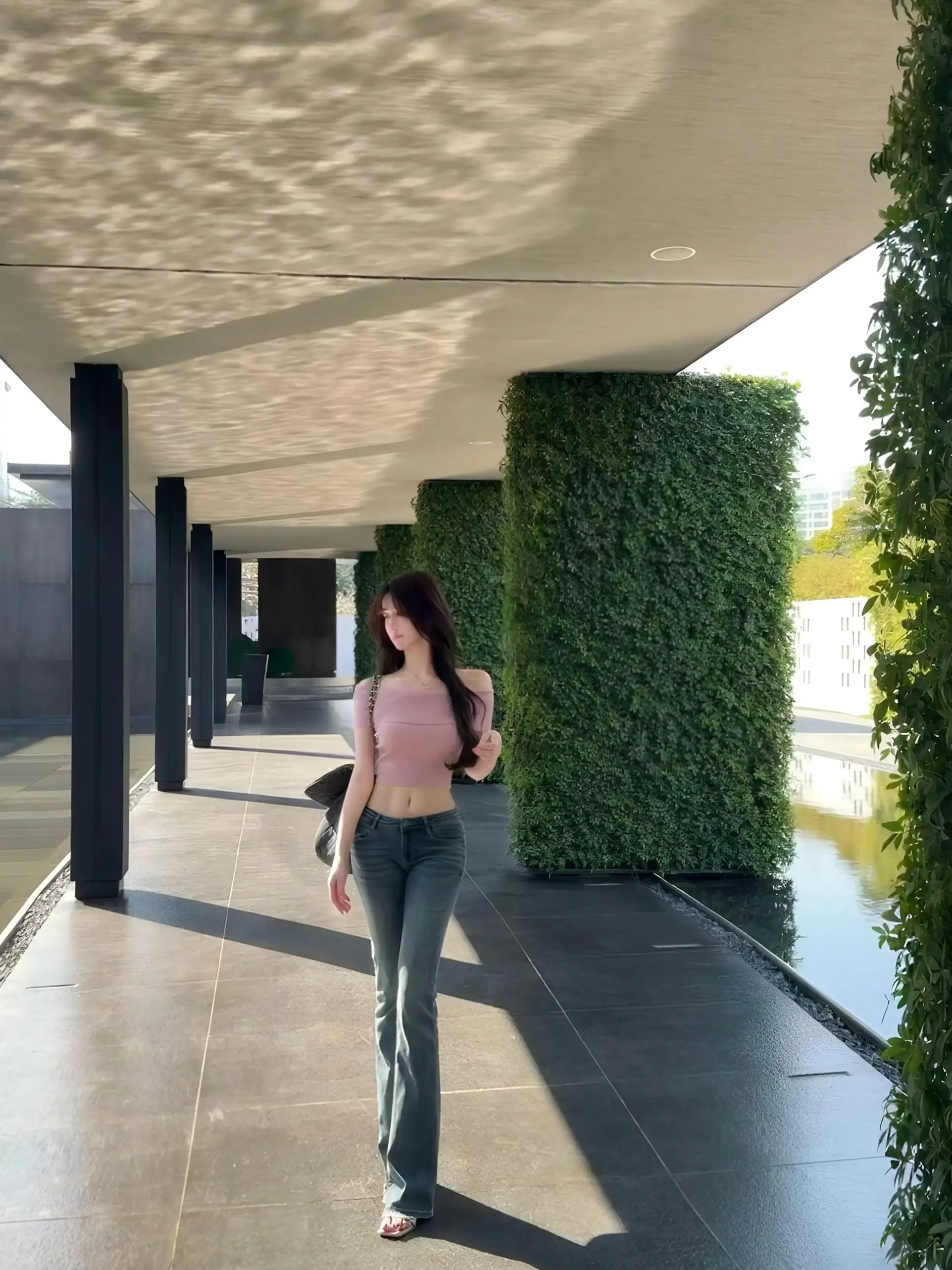 

UKBLA 2025 New Purple Knitted One-oulder ort-Sve Slimming Base irt Women's Top Commute Sle Regular Fabric