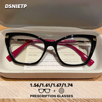 ISLINO Anti Blue Light Prescription Glasses Women Cat Eye Progressive Photochromic Reading Glasses Myopia Hyperopia Eyewear