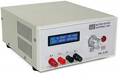 NEUESTER EBC-A10H Batterietester 150W Elektronische Last mit LCD-Anzeige für Lithium, LiFePO4 & Blei-Säure, Kapazitätstest bis zu 30V/10A