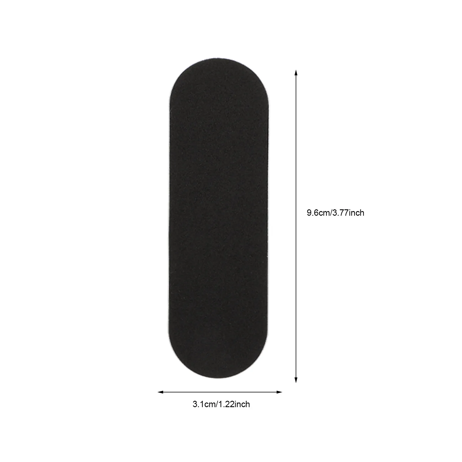 10Pcs Grip Tape for Fingerboards High Viscosity Non-Skid Stickers Smooth Hand Protection Ideal for Mini Skateboard Black