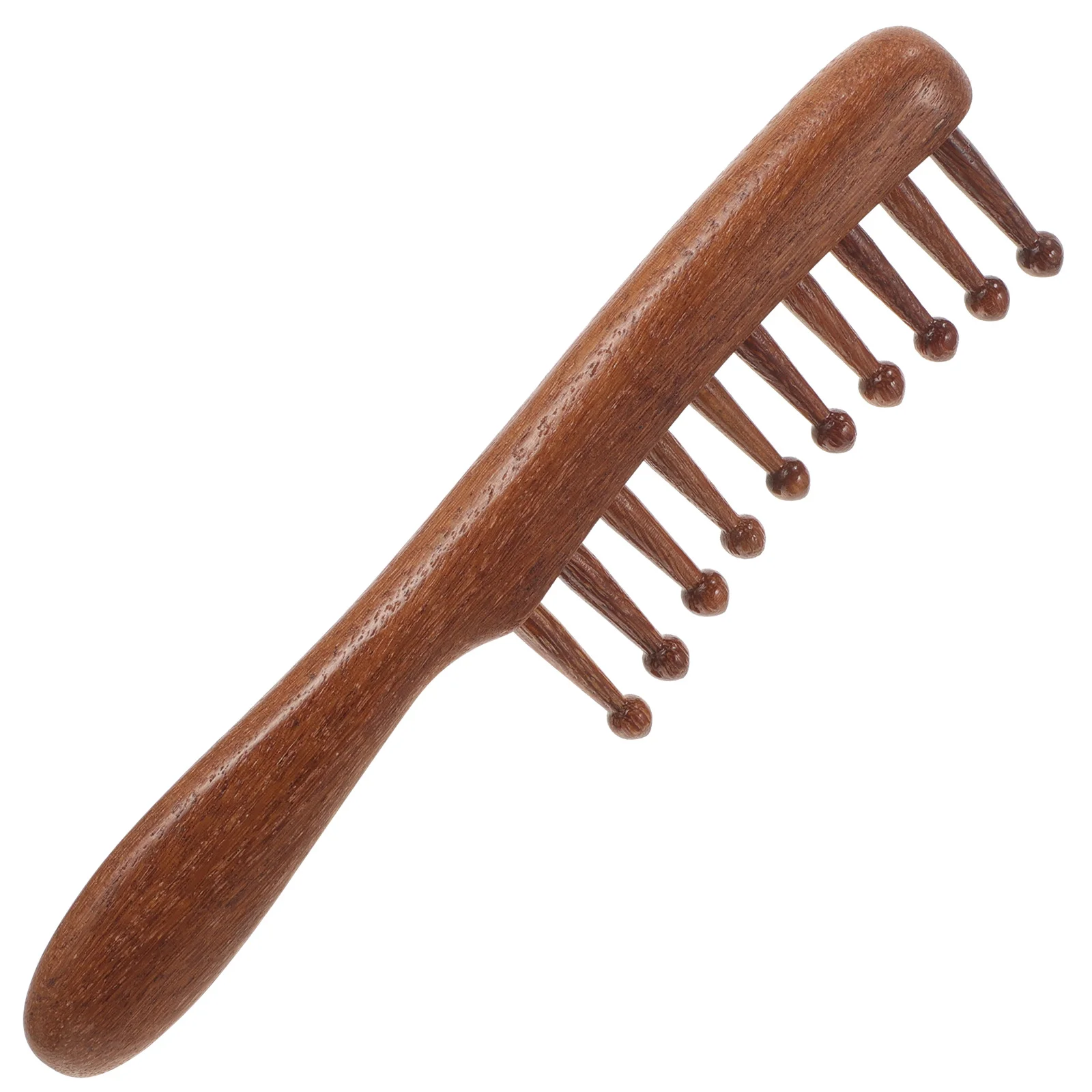 

Расческа-массажер для кожи головы, деревянный массажный инструмент с широкими зубьями для релаксации, антистатический массажер для роста волос, расческа-меридиан для акупунктурных точек