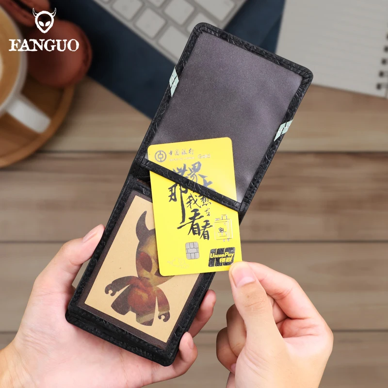 

Real Leather Driver's License Holder Case Cover Handmade Cowhide Credict Card Slot Multi Functional Small ID Bag Purse