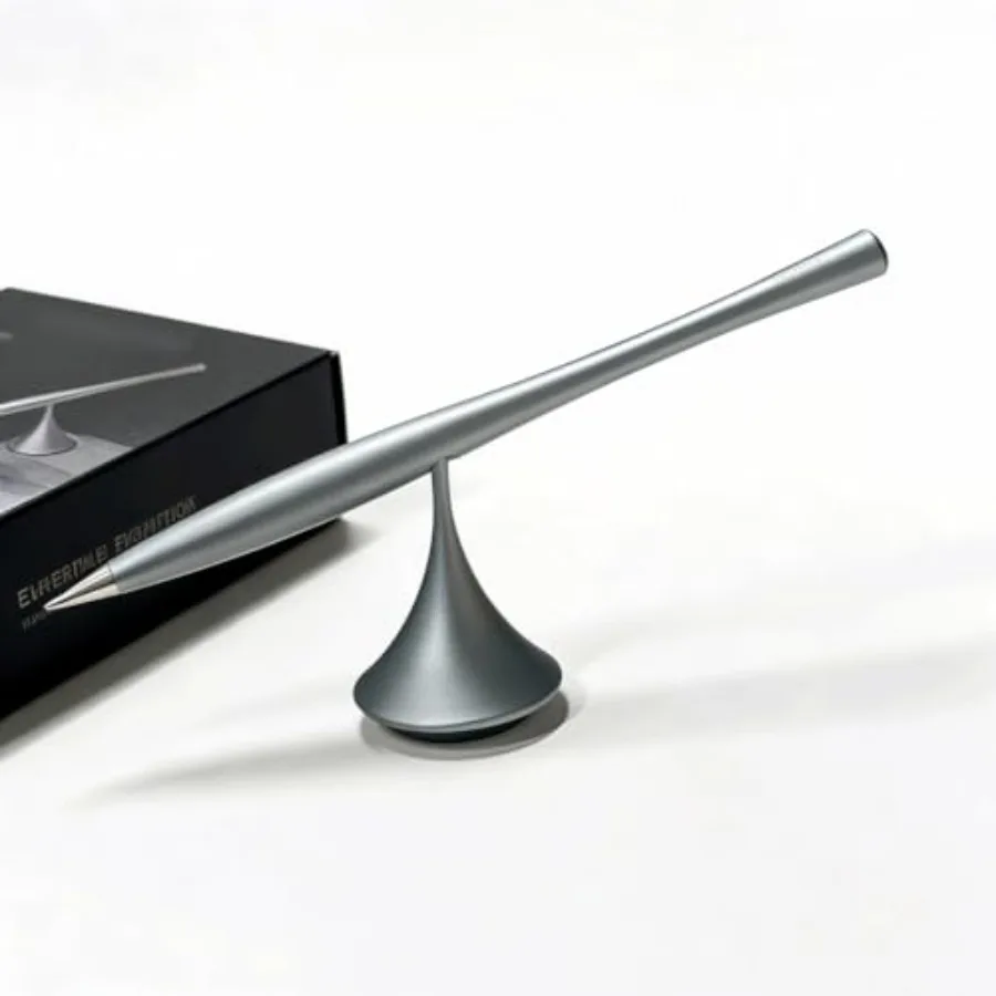 

Fidget Decision Maker Pen - CNC Machined Surgical-Grade Stainless Steel with Magnetic Stand Smooth Gel Ink Refill Office Desk T