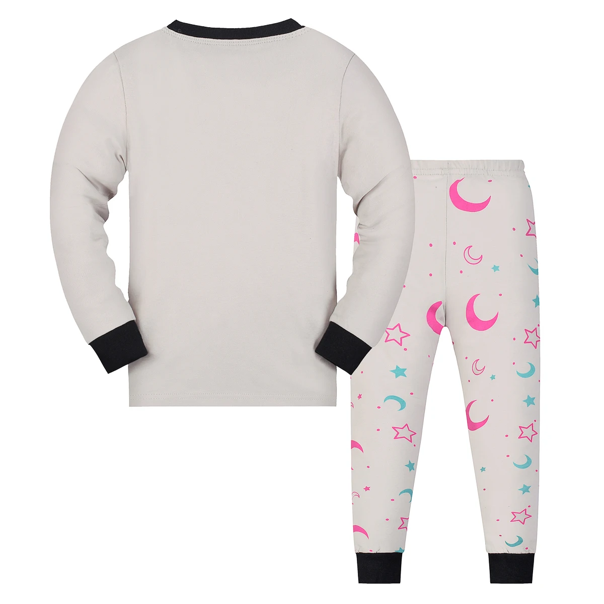 【من خلال 1615 لهب】قمصان علوية وسراويل طويلة بأكمام طويلة للفتيات، بأنماط حلوة ولطيفة، مناسبة للفتيات من سن 2 إلى 9 سنوات