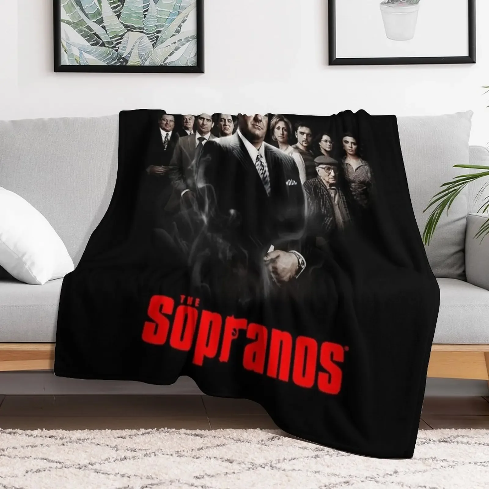 Sopranos Vintage Throw Blanket Warm Cozy Throw Blanket for Living Room Couch