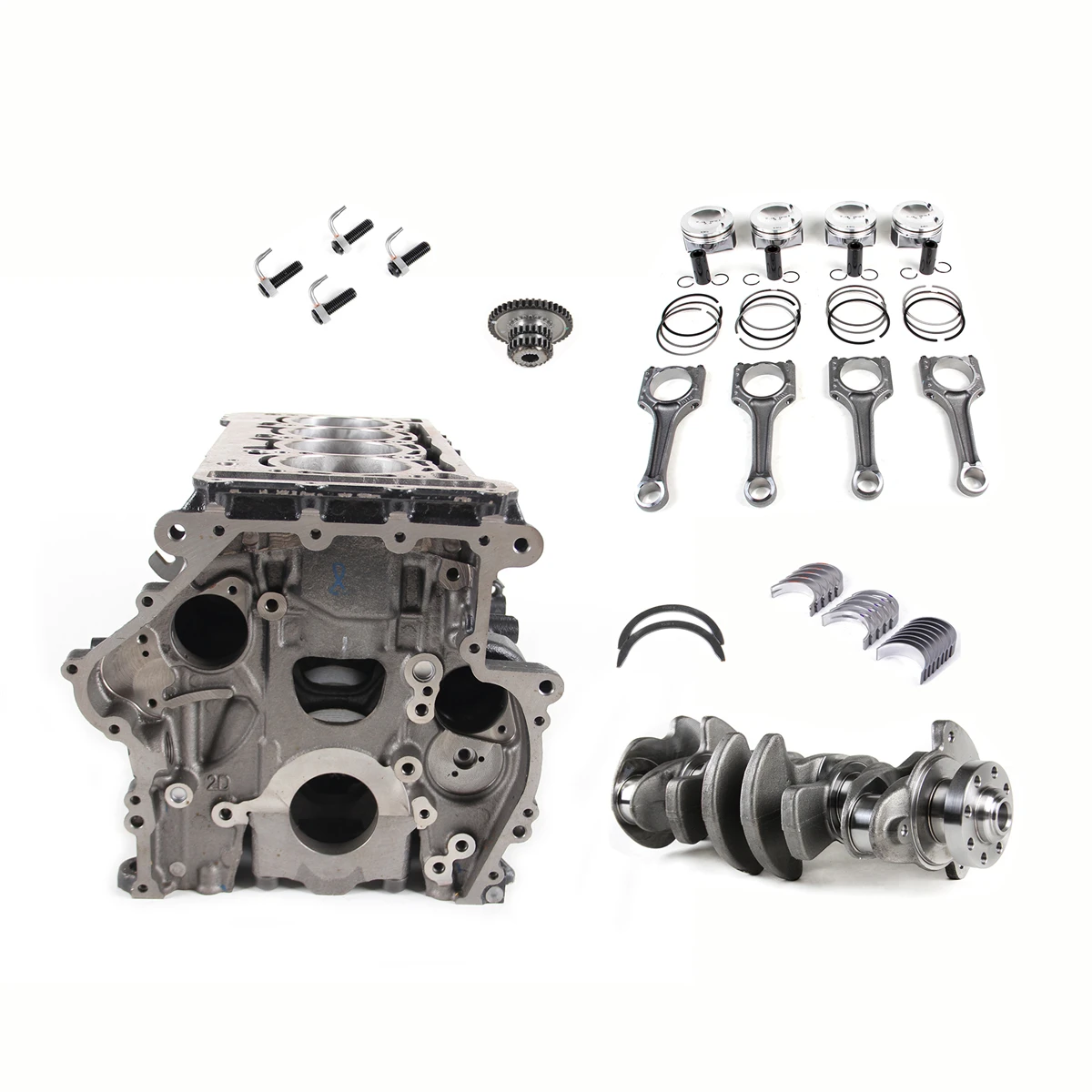 2.0T Block & Pistons & Crankshaft Kit Fit For VW Passat Audi A5 Q3 Q5 Q7 Q8 TT Skoda Octavia RS Superb Seat Leon Cupra