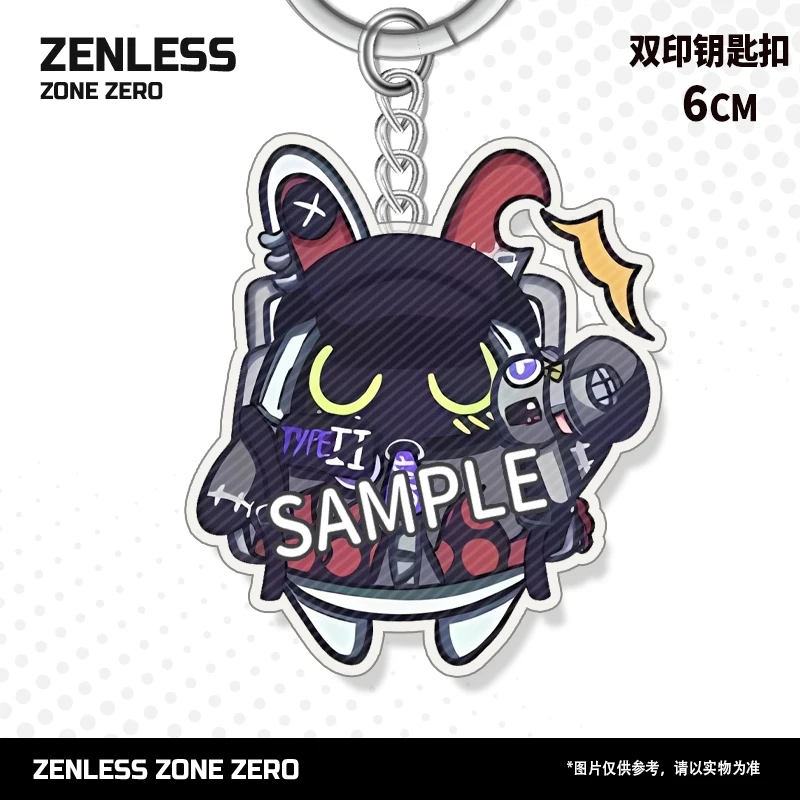 

Anime Zenless Zone Zero Cosplay Cartoon Acrylic Keychain Q Version Student Backpack Pendant High Appearance Level Individuality