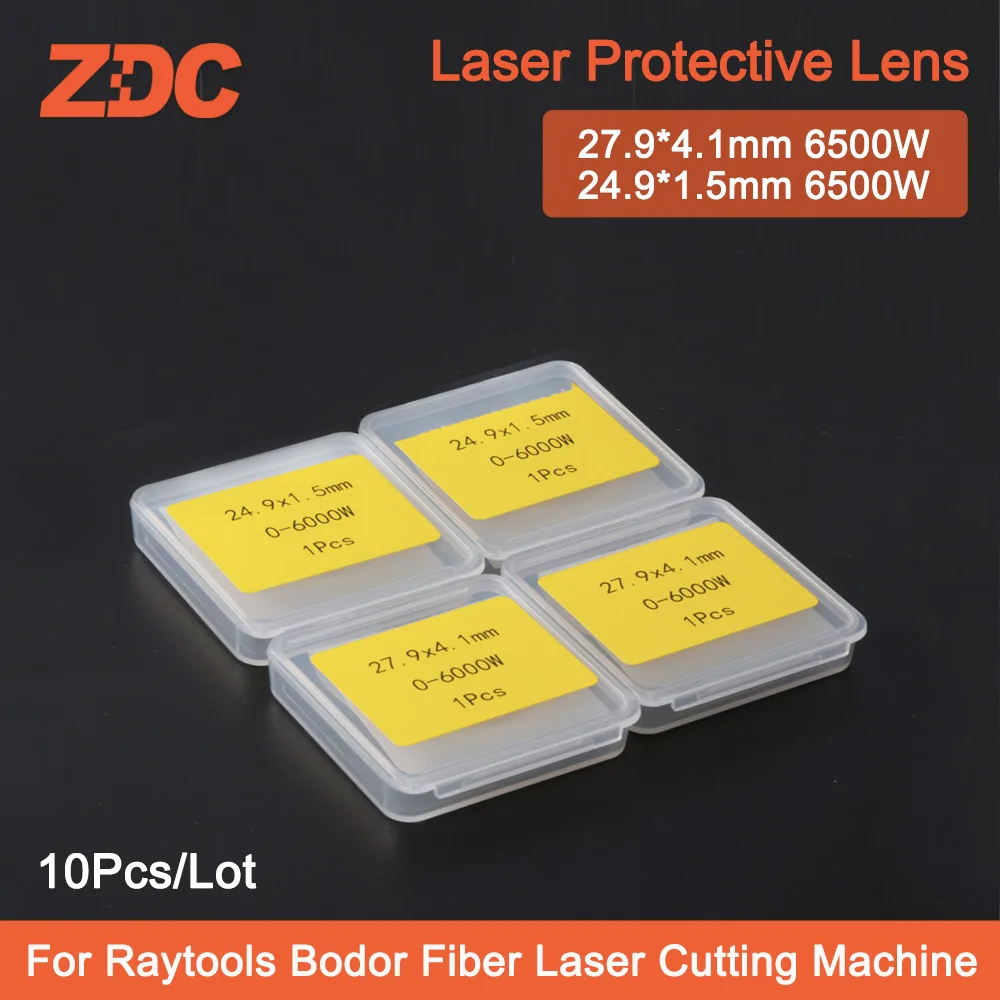 

Original Raytools Fiber Laser Protective Lens/Glass 24.9x1.5/27.9x4.1mm For 0-6500W Raytools Bodor Fiber Laser Cutting Machine