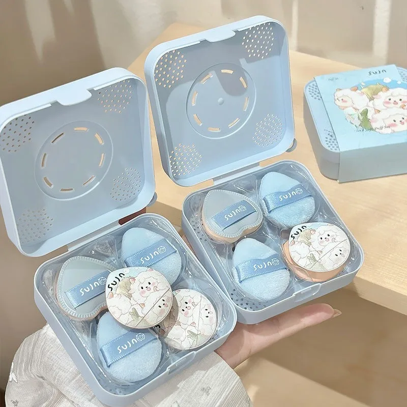 5Pcs Soft Velvet Puff Set Thumb Shape Makeup Sponge Cushion for Foundation Concealer Highlighting Flawless Finish
