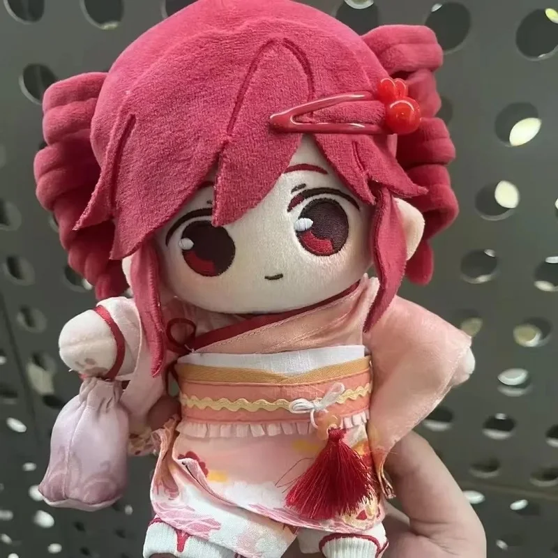 

Kasane Teto Plush Toy Kimono Dress Up Changeble Clothes 20cm Stuffed Doll Soft Figure Cosplay Room Decoration Fans Birthday Gift