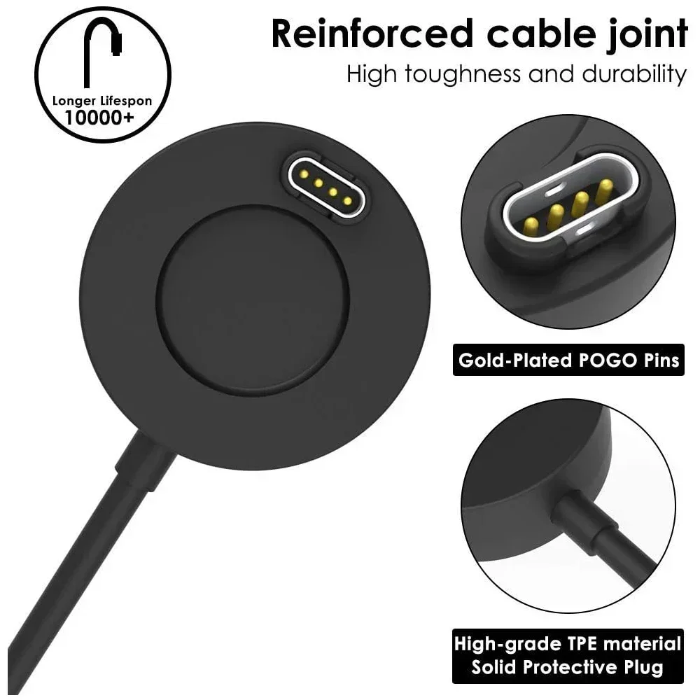 Cable cargador 2025 para Garmin Fenix 5 5S 5X 6 6S 6X 6Pro 7 7X Plus 8/Venu 2 2S Sq/Vivoactive 3 4 estación de soporte de base de carga