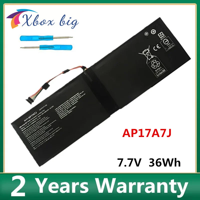 AP17A7J  Laptop Battery for Acer 7 SF714-51T(M4B3 M2BC M97L M3JU M4PV M9H0 M339 M9NF M2ST M44U M1K6 M1F6 7.7V 36WH