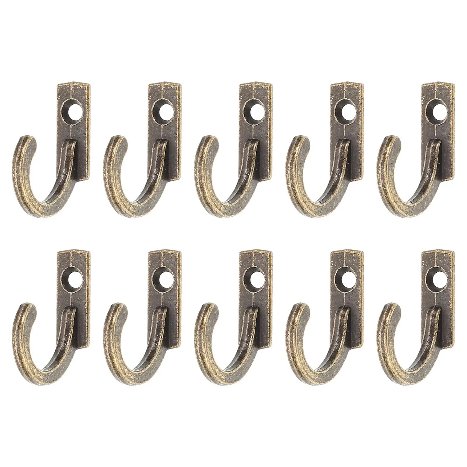 

Single Prong Retro Hooks Wall Mounted Heavy Duty Zinc Alloy Coats Robes Towels Hats Scarves Keys Decorative Bedroom Cloth Hanger