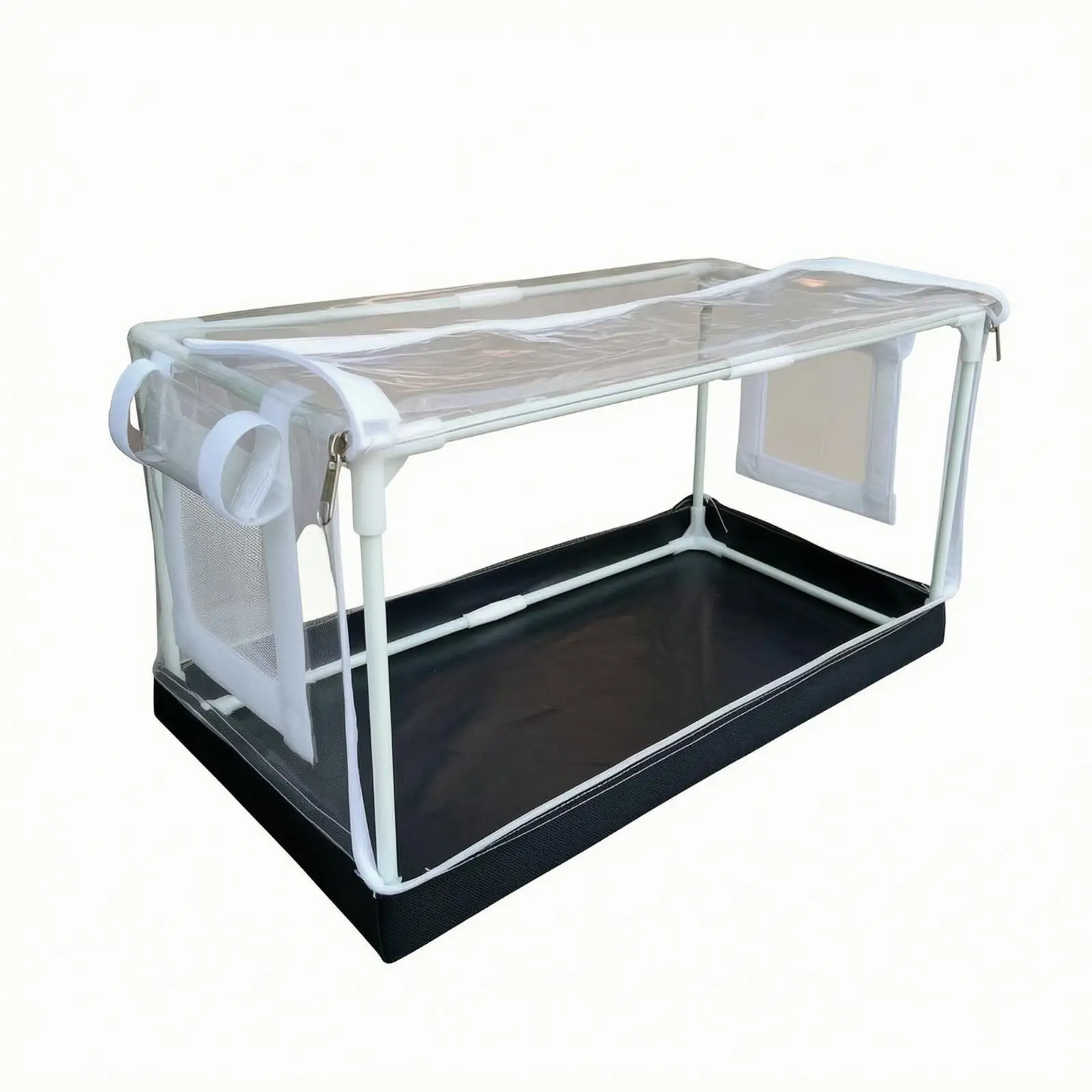Mini Greenhouse with Transparent PVC Cover and Ventilation Openings for Seedlings Flowers Small Space Gardening