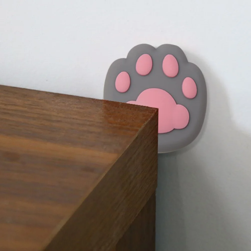 

4pcs Door Handle Protectors Anti-Collision Pads Soft Silicone Noise Reduction Wall Bumpers For Doors Furniture Protection