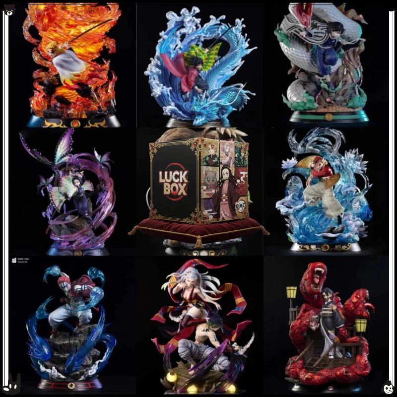 

Demon Slayer Kimetsu No Yaiba аниме фигурка Mystery Box 12 стилей случайный персонаж слепая коробка коллекция набор экшн-фигурок