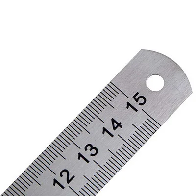 15cm 1pcs Straightedge Double Side Scale Metal Ruler Stainless Steel Woodworking Drawing Measuring Tools