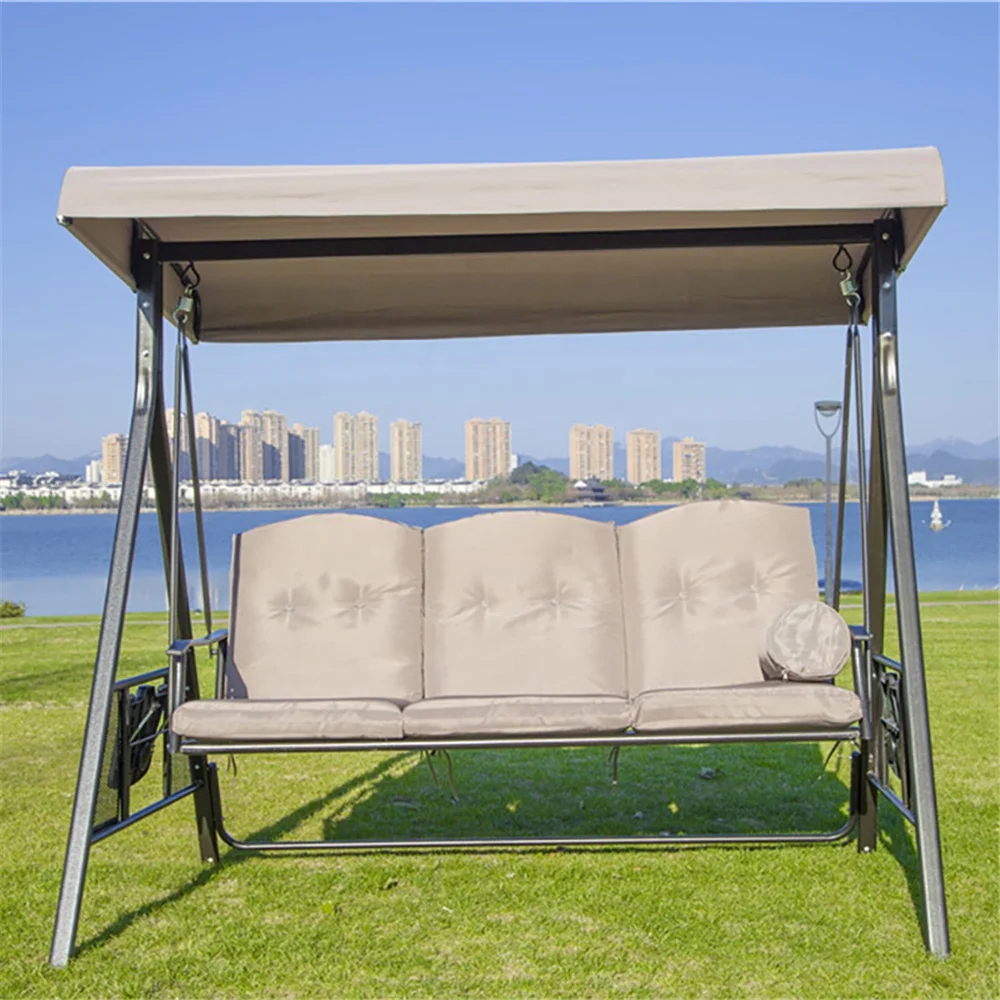 

Hot Selling Garden/courtyard Durable 2/3 People Seaters Patio Swings Balcony Modern Outdoor Furniture Patio Swing for Bistro Set