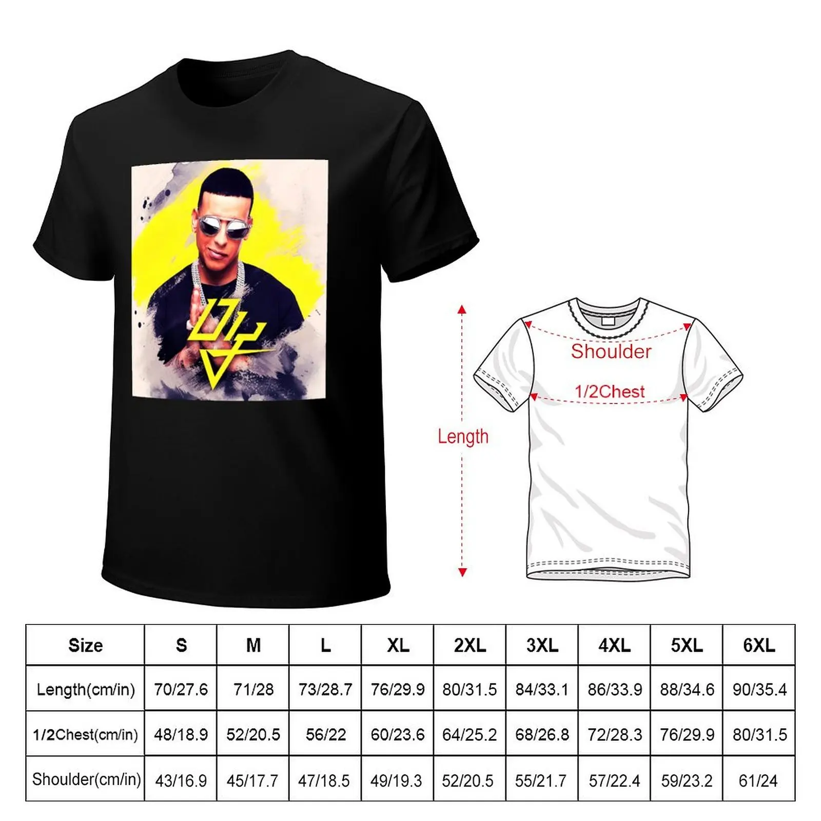 Daddy Yankee T-Shirt Casual Loose Fit Summer Tee Shirt