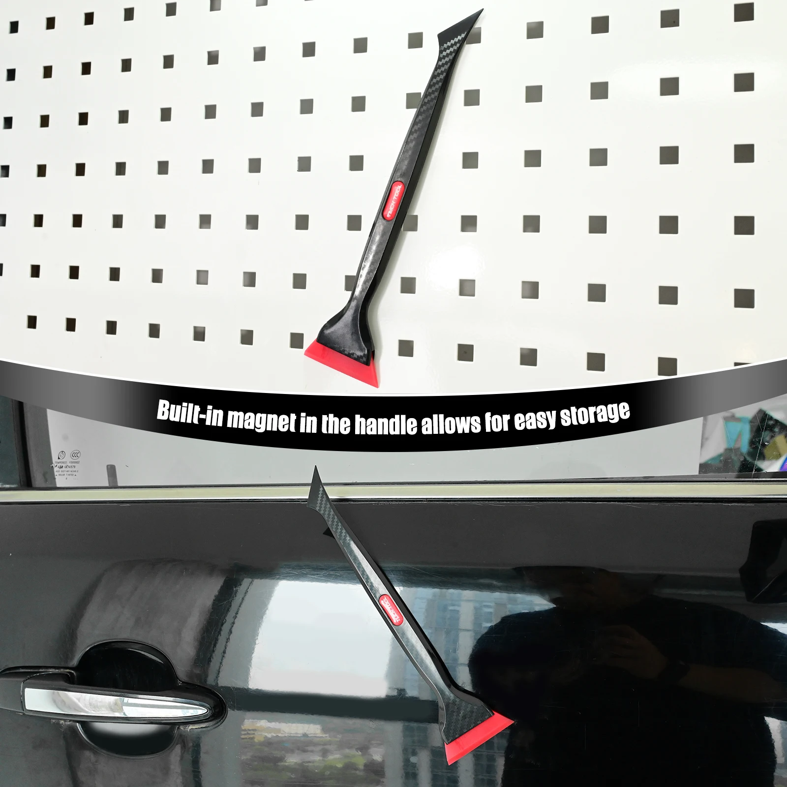 Car Window Film Installation Tool - Vinyl Wrap Scraper and Small Car Window Edge Dual-Use Tool Car Film Windshield Water Remove