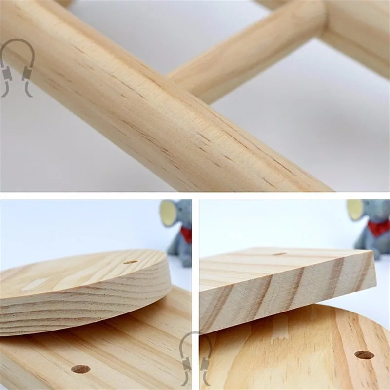 2022 Деревянная подставка для наушников с поддержкой геймерской гарнитуры, держатель для наушников Bluetooth, круглая беспроводная стойка для на...