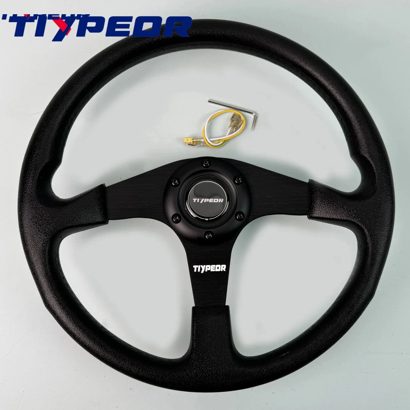 

Tiypeor 350mm ABS classic Steering Wheel Racing Sports Steering Wheel with Accessories