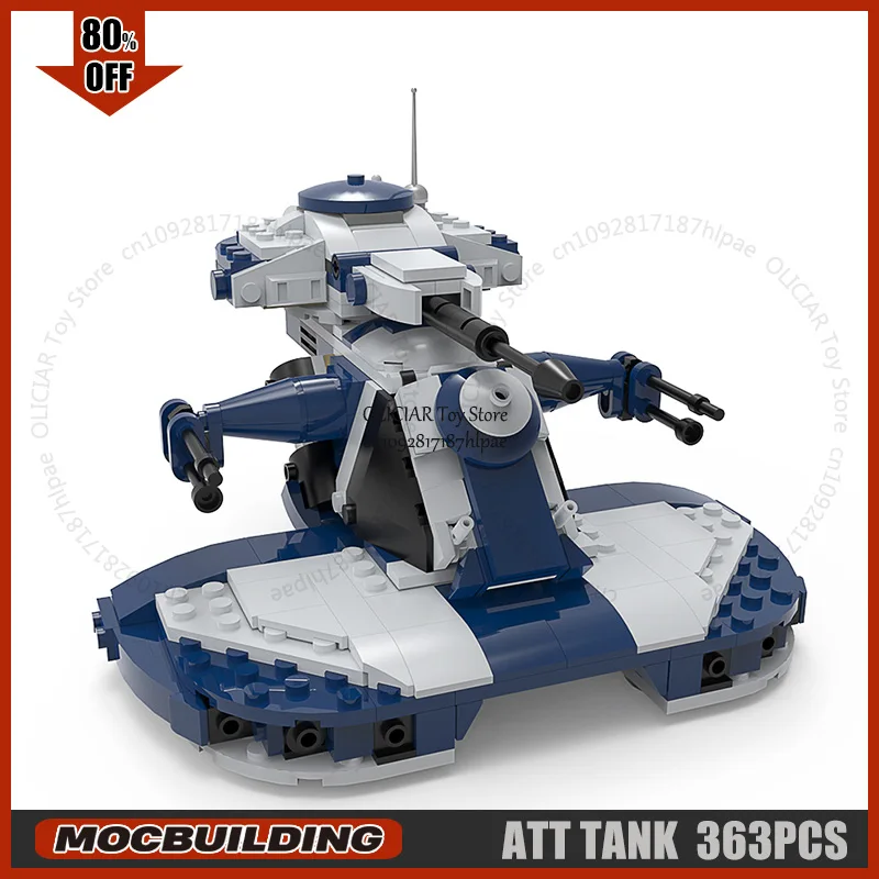 

Hot MOC Building Blocks Space Movie Tank AAT Tank Assault Vehicle Technology Bricks DIY Assembly Educational Toys Xmas Gift