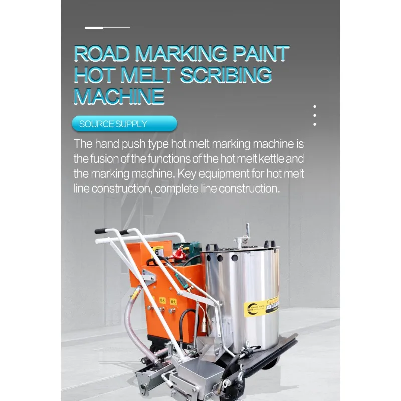 Hand Propelled Cold Spray Road Line Marker For Highway Parking Lot Surface Marking Work