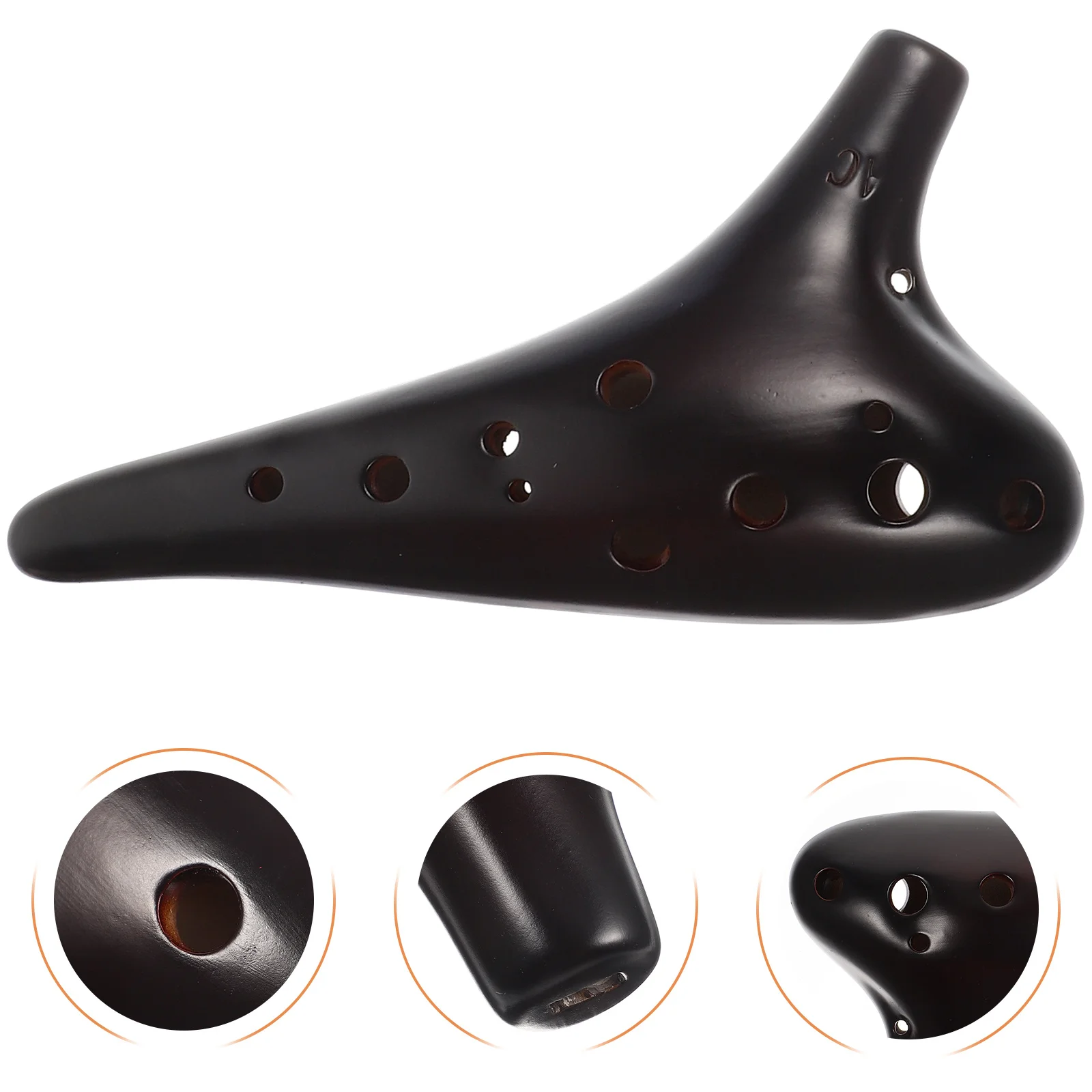 

1Set 12 Hole Alto Ocarina Ceramic Portable Beginner Practice Music Instrument Lightweight Durable Classical Ocarina