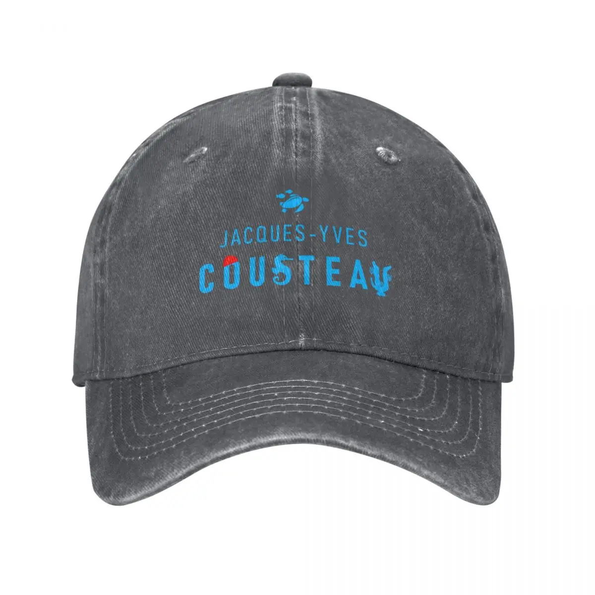 Jacques Yves Cousteau - quote, lettering, ocean lettering, travel quote Baseball Cap hiking hat Luxury Hat Women's Beach Men's