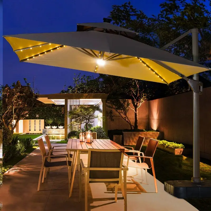 Outdoor Parasol Court Umbrella Outdoor Balcony Villa Garden Large Sun Umbrella Shelf Commercial Outdoor Stand Roman