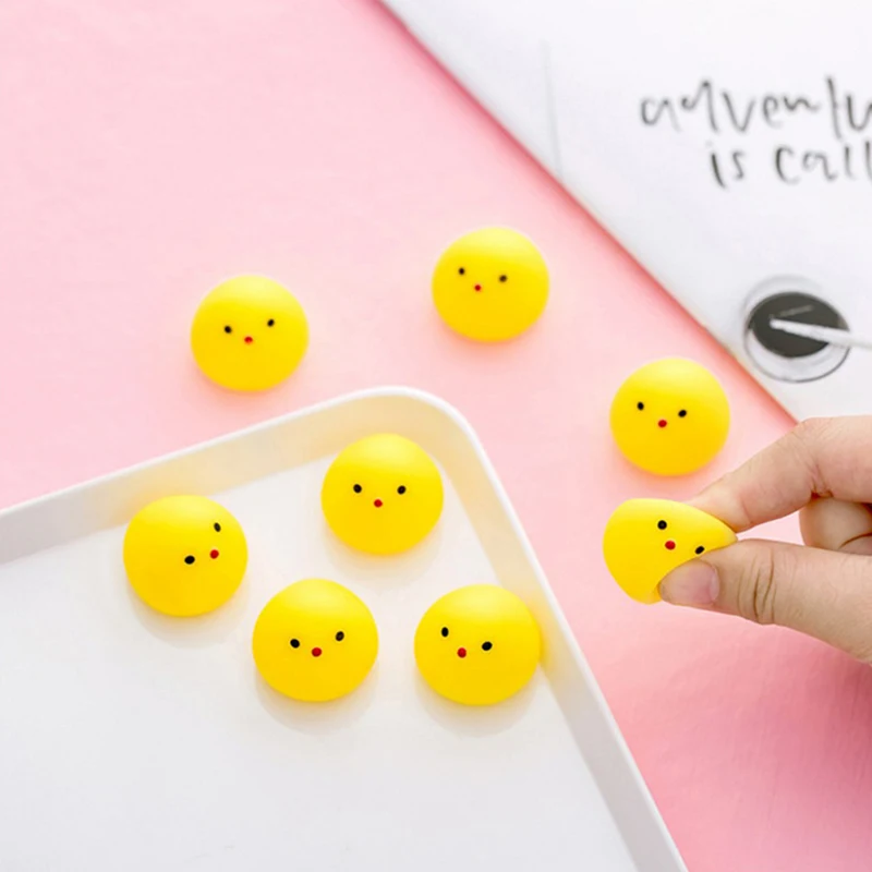 Anti Stress Chick Mochi Relief Toys For Adult Kids Funny Birthday Party Gift Fidget Toys