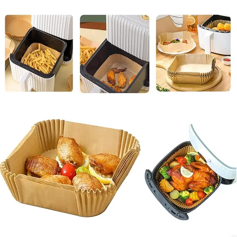 L8RE SQUARE SPRYER AIR FRYER OIL TINGGAL MINYAK TRANFOMPAN AIR TRAED KERTAS PEMBANGKITAN BAKA MICROWAVE Microwave Baking Paper