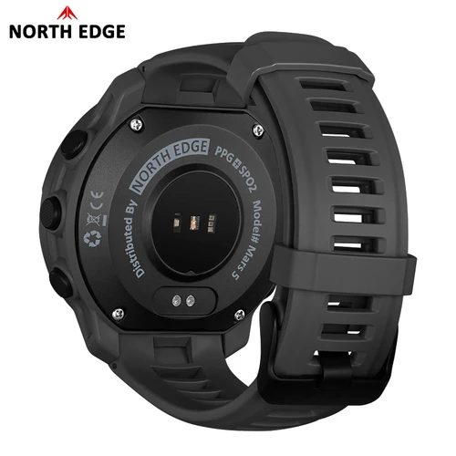 Imagen 2 del producto NORTH EDGE NEW MARS 5 reloj Digital para hombre, relojes LED deportivos militares para exteriores, reloj inteligente resistente al agua 50M HR y SpO2 para hombres y mujeres