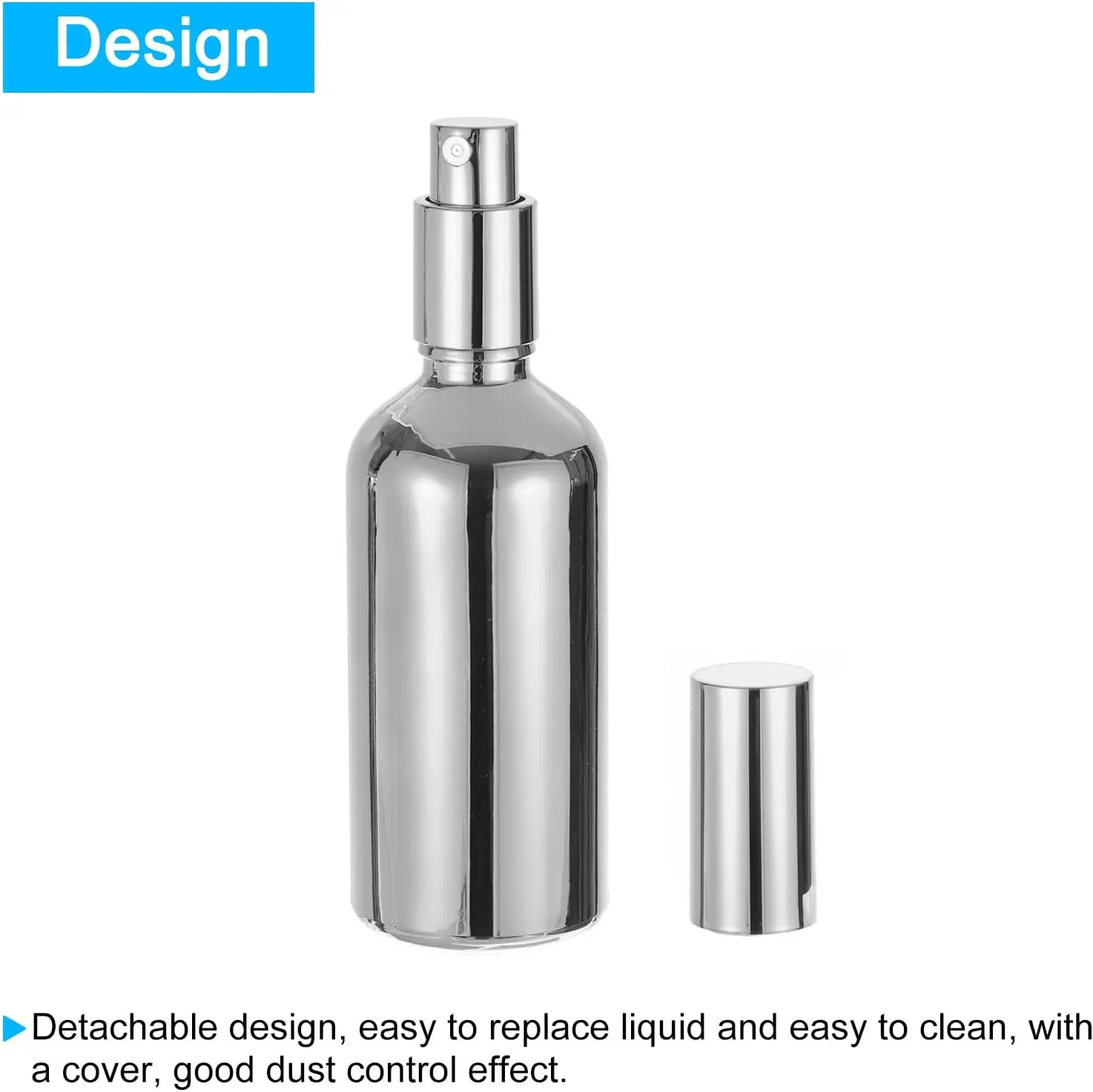 4pcs Spray Bottle Perfume Cocktail Sprayer 100ml(3.4oz) Stainless Steel Martini Bar Mister Vermouth Spritzer Refillable Sprayer