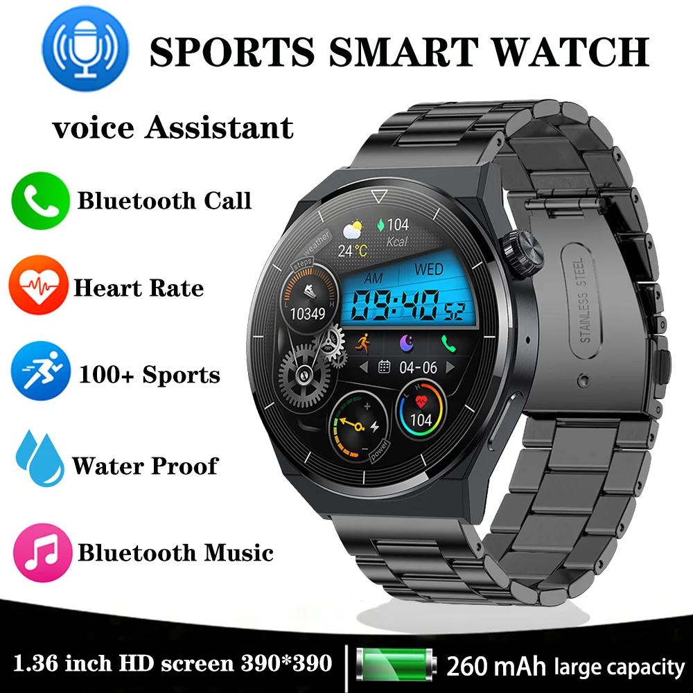 Xiaomi Mijia NFC Smartwatch Man High-end Voice Assistant Bluetooth Call Women Watch Sport Fitness Heart Rate Monitoring Bracelet