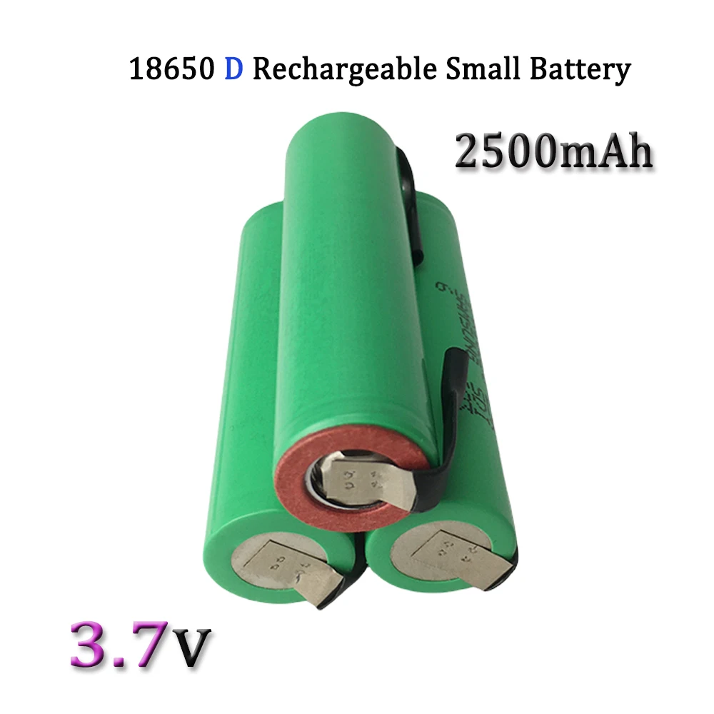 3.7V 2500mAh 18650 Rechargeable Li-ion Battery For 18650 Toys, Tools, Flashlight Battery Etc