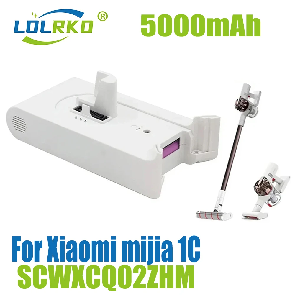 

Lithium-ion Battery Pack for Xiaomi Mijia 1C 5000mAh Handheld Vacuum Cleaner Rechargeable Battery Capacity Power Supply