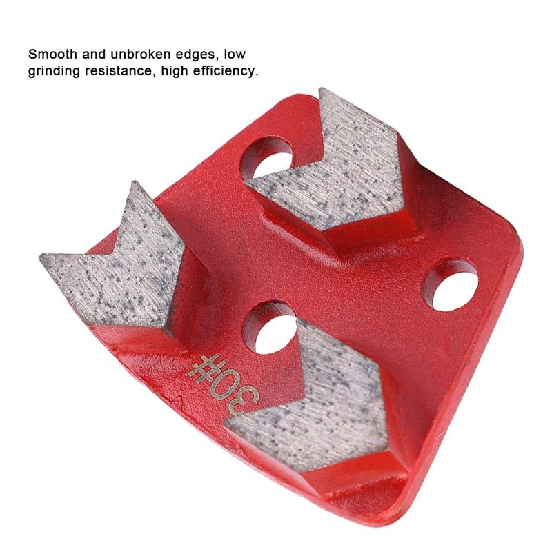 30 Grit Metal Bond Scraper Trapezoid Diamond Floor Grinding Pad Disc For Removing Adhesives Spots Joints